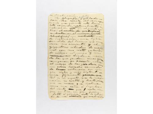 1896. MANUSCRITO. (ORIGINAL MANUSCRITO). BLASCO IBÁÑEZ, VICE