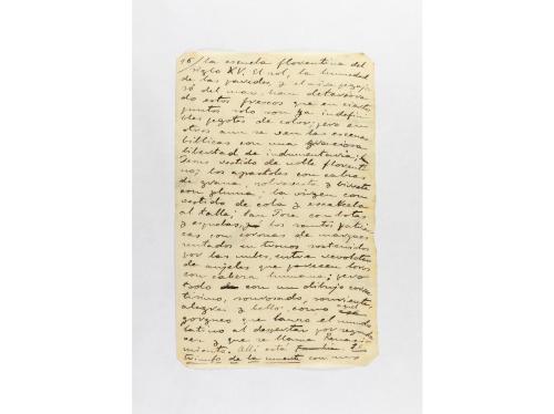 1896. MANUSCRITO. (ORIGINAL MANUSCRITO). BLASCO IBÁÑEZ, VICE