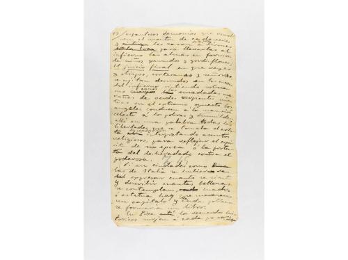 1896. MANUSCRITO. (ORIGINAL MANUSCRITO). BLASCO IBÁÑEZ, VICE