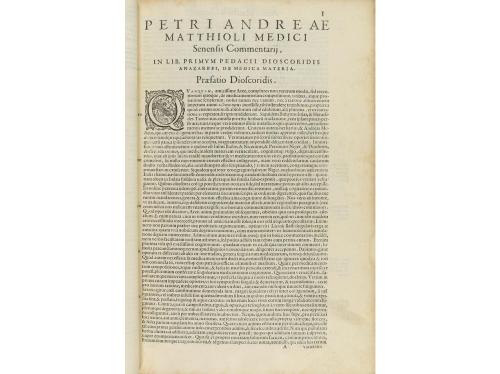 1583. LIBRO. (MEDICINA-FARMACIA). MATTHIOLI, PETRI ANDREAE:.