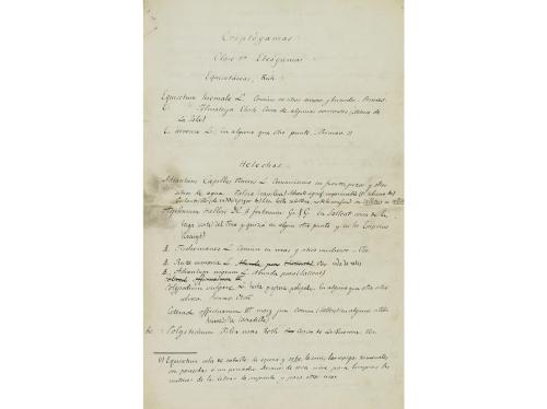 1901. MANUSCRITO. (BOTÁNICA-FARMACIA). [SALLEN, ANGEL:]. FLO