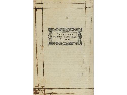 1552. LIBRO. (LITERATURA). PICTA POESIS UT PICTURA POESIS ER