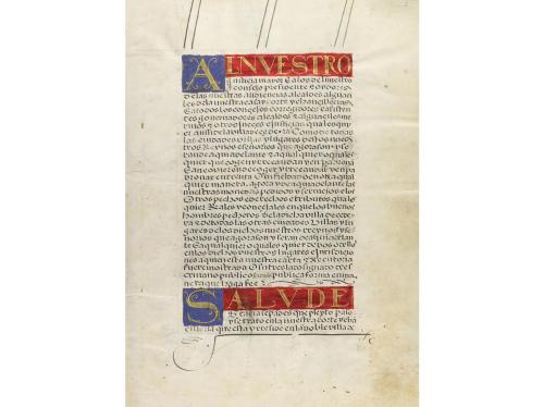 1577. MANUSCRITO. (EJECUTORIA-FELIPE II). EX[ECUTORI]A DE HI