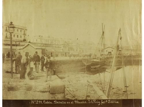 1890 ca. FOTOGRAFÍA. PUIG, J. E.:. DOS FOTOGRAFÍAS DE CÁDIZ.