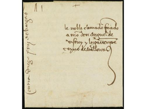 1515. MANUSCRITO. (FIRMA REAL). CARTA DIRIGIDA AL VIRREY Y L