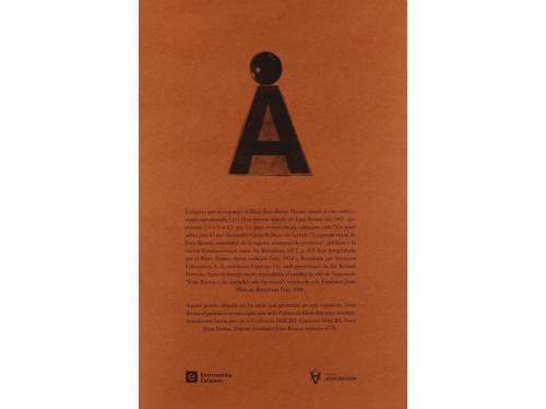 1986. LIBRO. (ARTE-BIBLIOFILIA). BROSSA, JOAN:. POEMA OBJECT