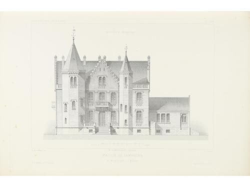 1877. LIBRO. (ARTE- ARQUITECTURA). VIOLLET-LE-DUC, E.:. HABI