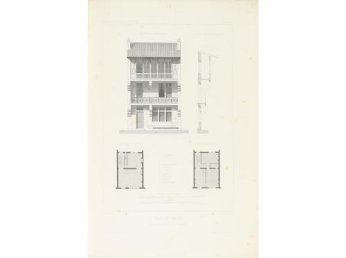 1877. LIBRO. (ARTE- ARQUITECTURA). VIOLLET-LE-DUC, E.:. HABI
