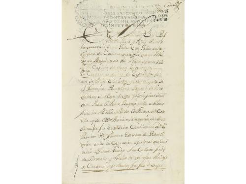 1730-1770. MANUSCRITO. (EJECUTORIA-INQUISICIÓN). CARTA EJECU