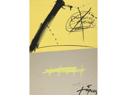 1970. LIBRO. (BIBLIOFILIA). BROSSA, JOAN; TÀPIES, ANTONI:. N