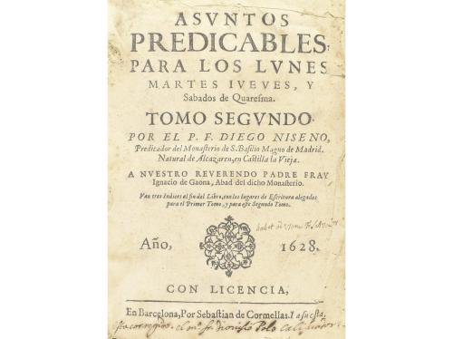 1628-1632. LIBRO. (HUMANIDADES). NISENO, FRAY DIEGO:. ASUNTO
