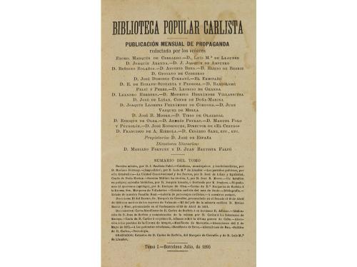 1895-1897. REVISTA. (CARLISMO). CERRALBO, MARQUÉS DE; ARANDA
