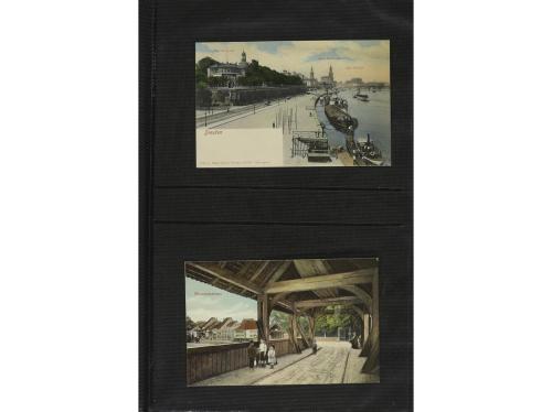 1890-1905. POSTALES. LOTE DE 141 POSTALES EUROPEAS, COLOREAD