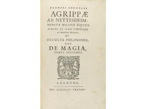 1600 ca. LIBRO. (OCULTISMO-CIENCIAS). AGRIPPAE, HENRICI CORN