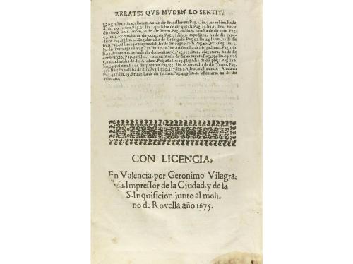 1675. LIBRO. (POLÍTICA-VALENCIA). LOP, IOSEPH:. DE LA INSTIT