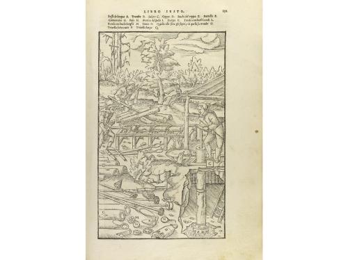1563. LIBRO. (CIENCIAS-METALURGIA). AGRICOLA, GIORGIO:. OPER