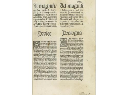 1522. LIBRO. (NEBRIJA- VOCABULARIO). NEBRISSE[N]SIS, AELII A