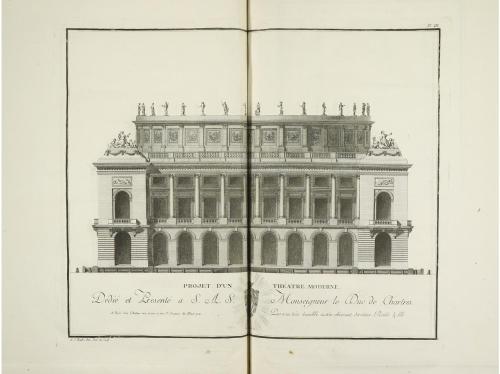 1777. LIBRO. (ARQUITECTURA-TEATRO). ROUBO:. TRAITÉ DE LA CON