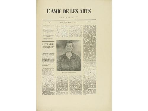 1926-1929. REVISTA. (ARTE). L'AMIC DE LES ARTS. GASETA DE SI