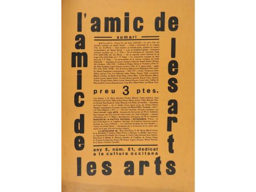1926-1929. REVISTA. (ARTE). L'AMIC DE LES ARTS. GASETA DE SI