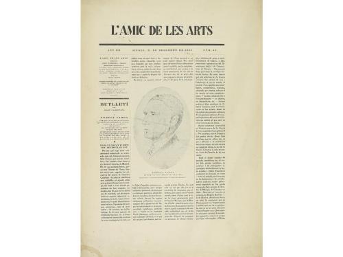 1926-1929. REVISTA. (ARTE). L'AMIC DE LES ARTS. GASETA DE SI