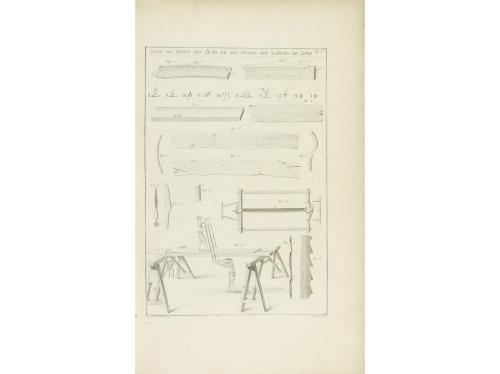 1769-1770. LIBRO. (ARTE-CARPINTERÍA). ROUBO:. L'ART DU MENUI