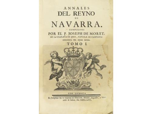1766. LIBRO. (HISTORIA-NAVARRA). MORET, JOSEPH DE:. ANNALES 