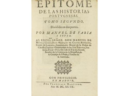 1628. LIBRO. (HISTORIA-PORTUGAL). FARIA I SOUSA, MANUEL DE:.