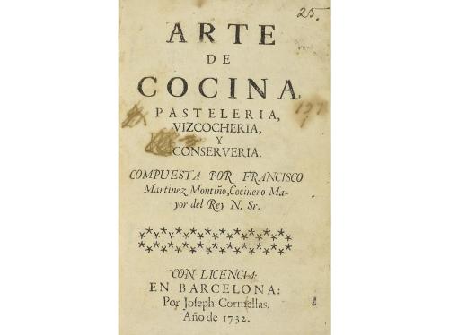 1732. LIBRO. (COCINA-LOTE)). MARTINEZ MONTIÑO, FRANCISCO:. A
