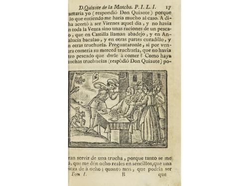 1755 ca. LIBRO. (CERVANTINA). CERVANTES SAAVEDRA, MIGUEL DE: