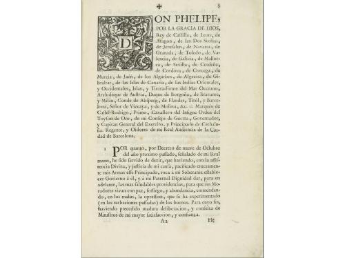 [1716]. FOLLETOS. (HISTORIA-CATALUNYA). NUEVA PLANTA DE LA R