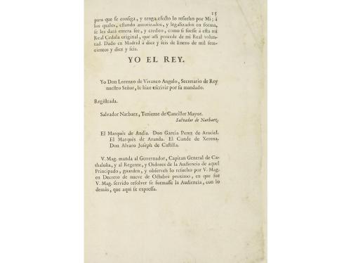 [1716]. FOLLETOS. (HISTORIA-CATALUNYA). NUEVA PLANTA DE LA R