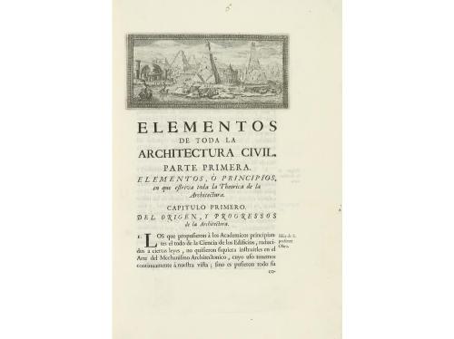 1763. LIBRO. (ARQUITECTURA). RIEGER, CRISTIANO:. ELEMENTOS D