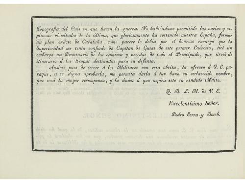 1814. LIBRO. (ITINERARIOS-CATALUÑA). SERRA Y BOSCH, PEDRO:. 