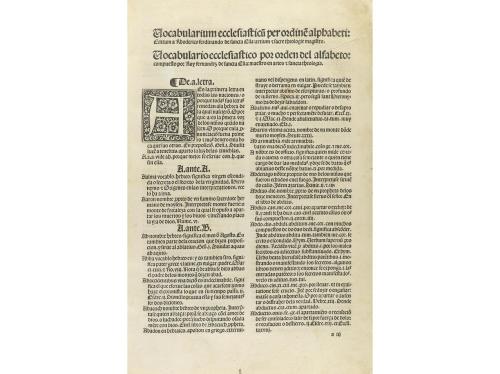 1523. LIBRO. (GÓTICO). SANCTA ELLA, RHODERICO FERDINA[N]DO D