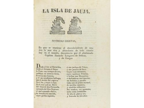 1750 ca. FOLLETOS. (LITERATURA DE CORDEL-SUCESOS). LA ISLA D
