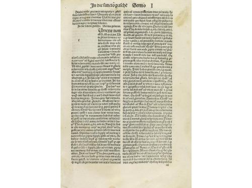 1493. LIBRO. (INCUNABLE). VINCENTII [FERRER]:. SERMONES DE T