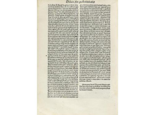 1493. LIBRO. (INCUNABLE). VINCENTII [FERRER]:. SERMONES DE T