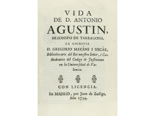 1734. LIBRO. (HISTORIA). AGUSTIN, ANTONIO:. DIALOGOS DE LAS 