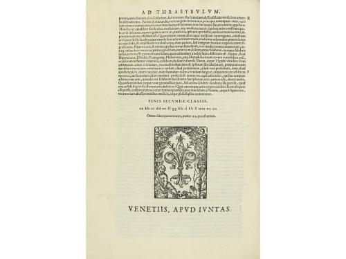 1625- 1566. LIBRO. (MEDICINA). GALENI:. OPERA... AD AMPLISSI