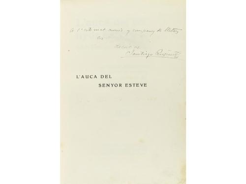 1907. LIBRO. (LITERATURA CATALANA). RUSIÑOL, SANTIAGO:. L'AU