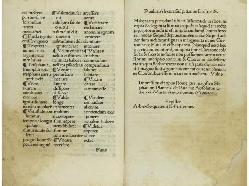 1491. LIBRO. (INCUNABLE). CICERO; BARTHOLOMAEUS FATIUS IOANN
