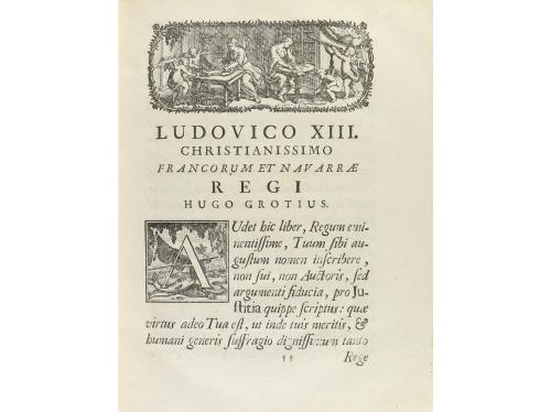 1751. LIBRO. (HISTORIA-MILITARIA). GROTII, HUGONIS:. DE JURE