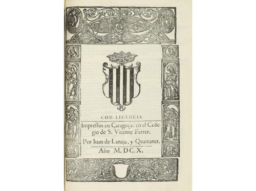 1610. LIBRO. (HISTORIA-ARAGÓN). ÇURITA, GERONYMO:. ANALES DE