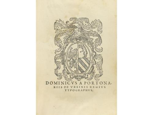 1578. LIBRO. (HISTORIA). SURITA, HIERONIMO:. INDICES RERUM A