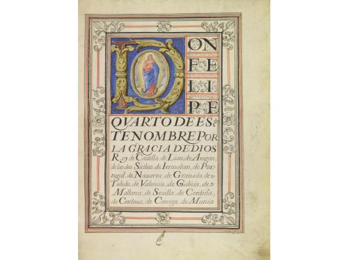 1640. LIBRO. (EJECUTORIA-FELIPE IV). CARTA DE HIDALGUÍA DADA