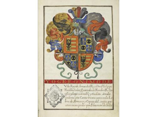 1640. LIBRO. (EJECUTORIA-FELIPE IV). CARTA DE HIDALGUÍA DADA