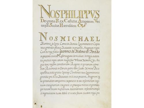 1646. MANUSCRITO. (EJECUTORIA-FELIPE IV). NOBLEZA Y LINAJE A