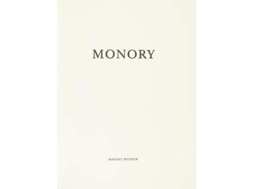 1976. LIBRO. (ARTE). MONROY:. DERRIER LE MIROIR. OPERA GLACE