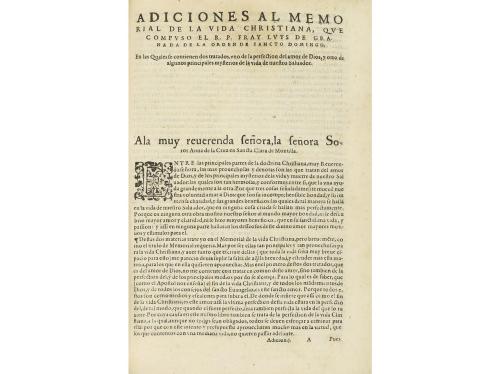 1588. LIBRO. (HUMANIDADES). GRANADA, FRAY LUYS DE:. MEMORIAL